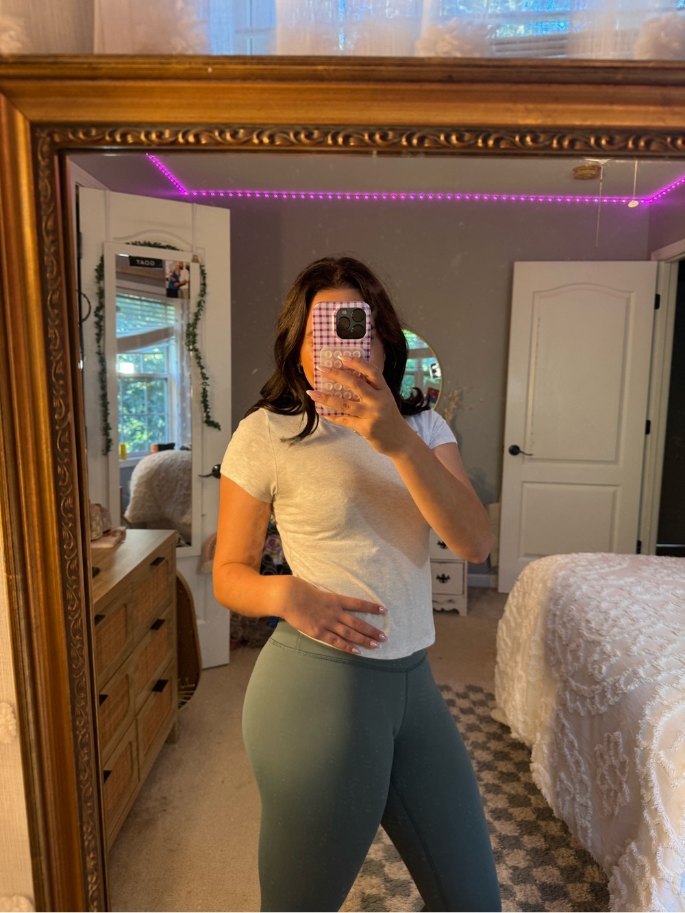 90 Degree By Reflex High-Rise Sage Green Leggings